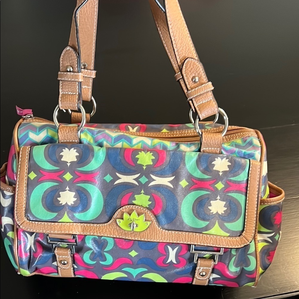 Stylish‎ Multicolor Lily Bloom Handbag